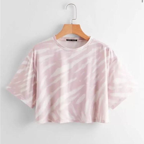 Pink Zebra Crop Top Size Small - Picture 6 of 6